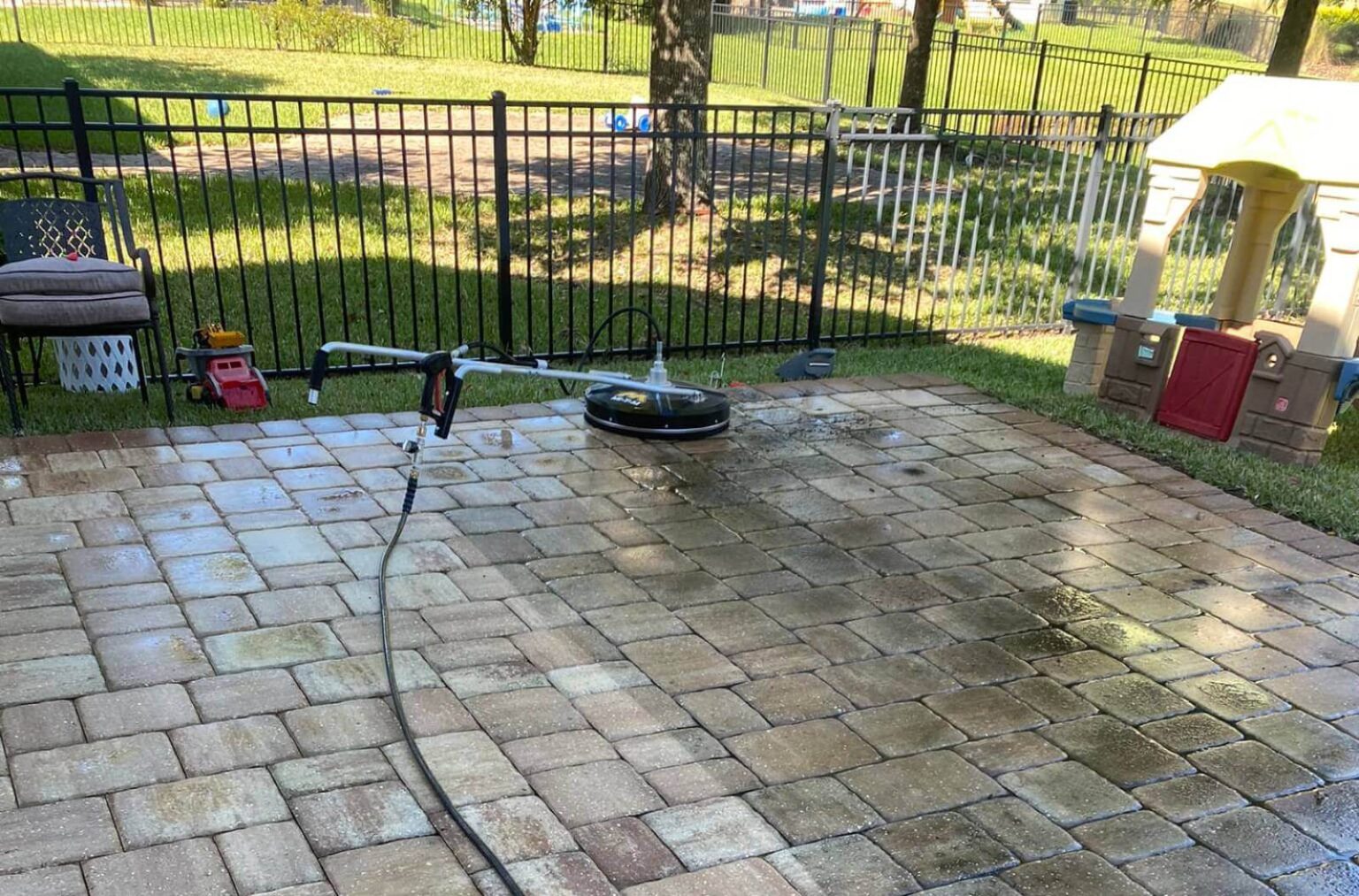 How To Clean Patio Pavers Without A Pressure Washer Moore’s